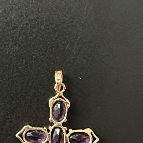Vintage 14k Amethyst pendant - Picture 3 of 5
